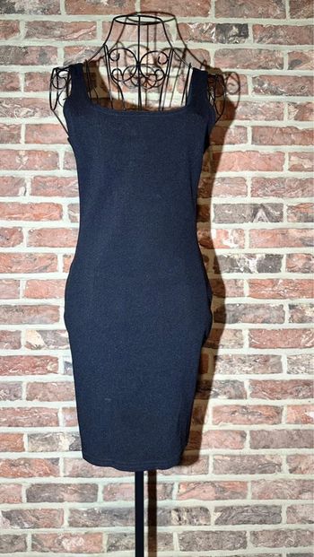 Robe moulante noire jus d’orange taille unique