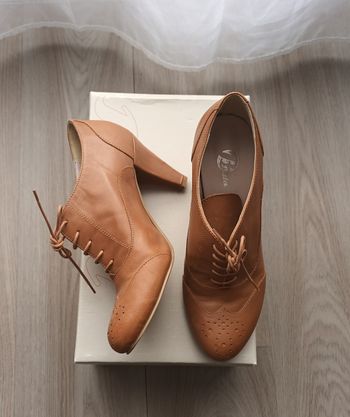 Bottines derbies à talon épais 39