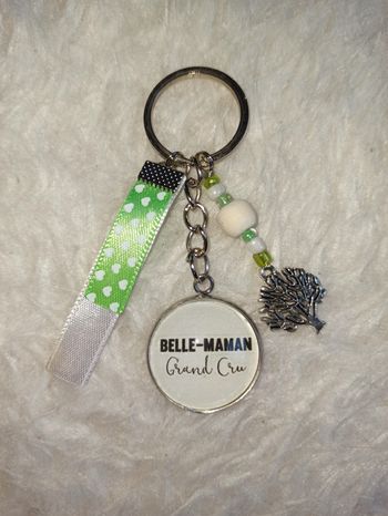 Porte clé belle maman " Belle maman grand cru "