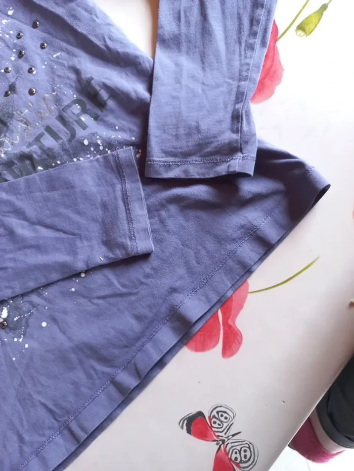 Tee shirt strass manches longues - photo numéro 4