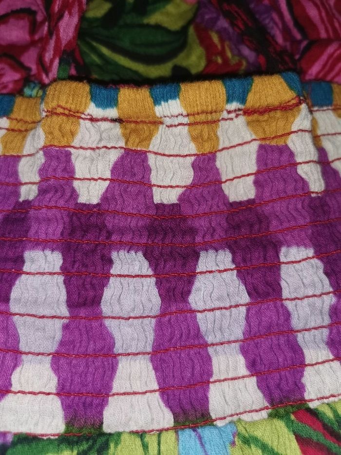 Top à bretelles à fleurs multicolores Desigual TXS - photo numéro 6