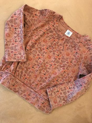 Tee-shirt manche longue Bois de Rose foncé