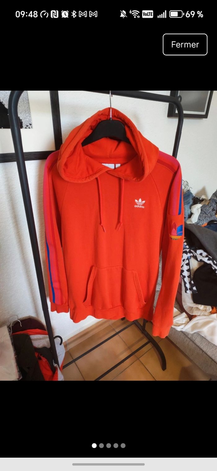 sweat homme adidas adicolor taille m