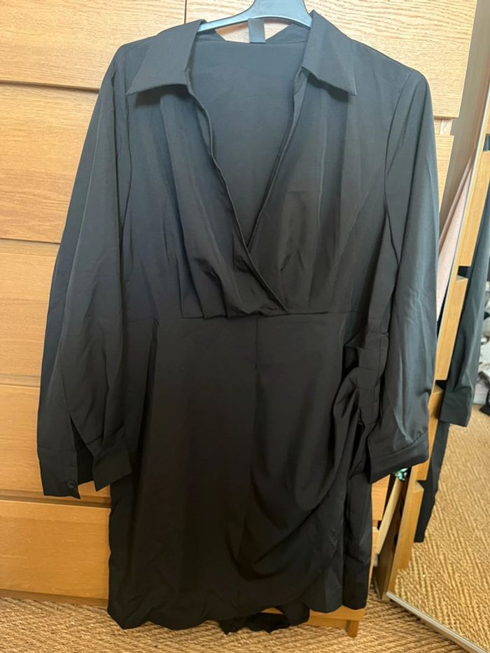 Robe chemise noir Shein