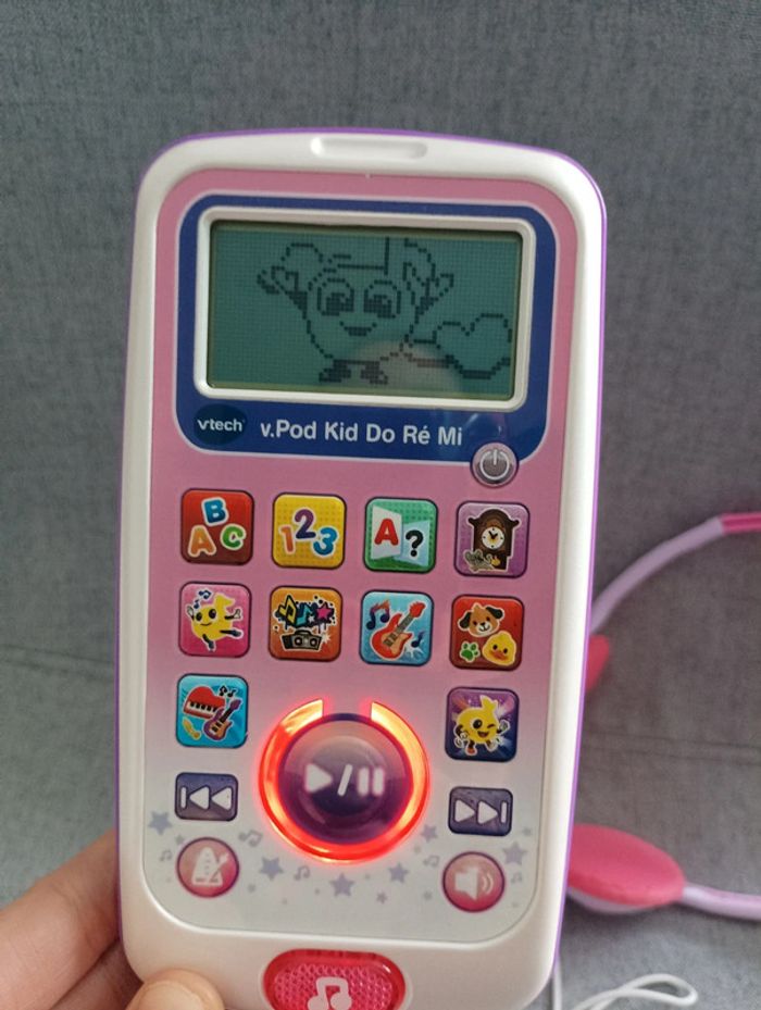 Jouet musical v pod kid do ré mi rose de vtech - photo numéro 3