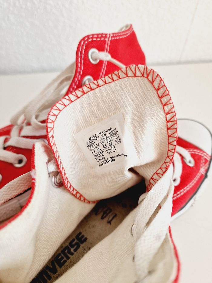 Converse - Chuck Taylor - Baskets hautes - Rouge - photo numéro 8