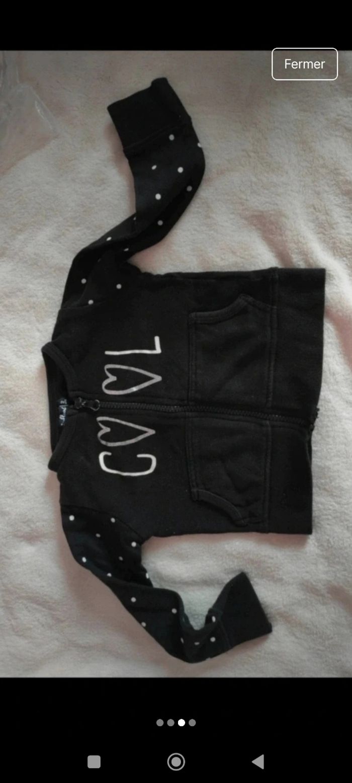 Gilet zippé fille 2 ans - photo numéro 3