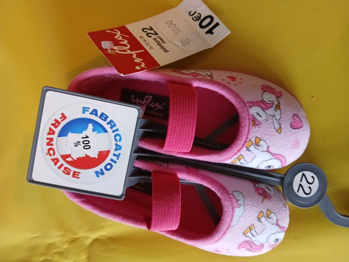 chaussons fille rose licorne 22 - photo numéro 3