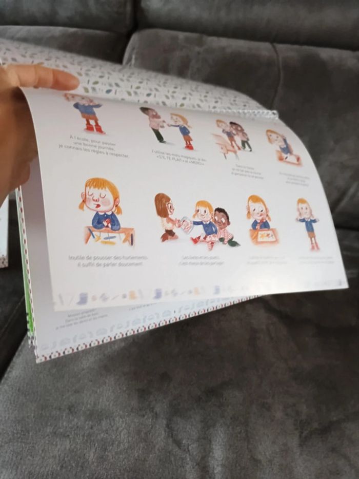 Chevalet avec 12 affiches mémo petits rituels de l'école maternelle - photo numéro 5
