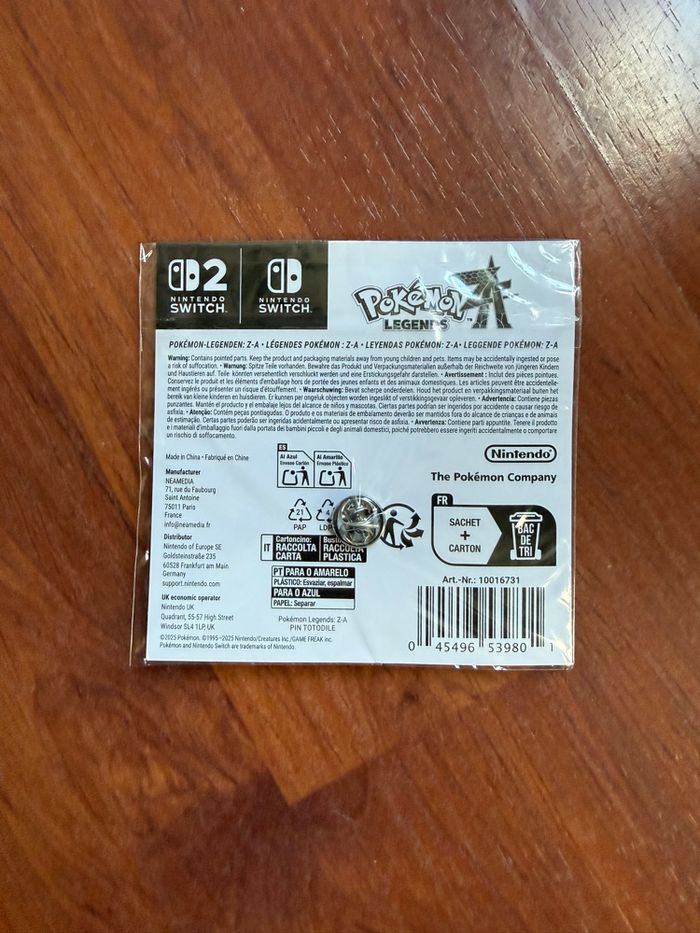 Pin’s Starter Kaiminus Légendes Pokémon Z-A Nintendo Switch - photo numéro 2