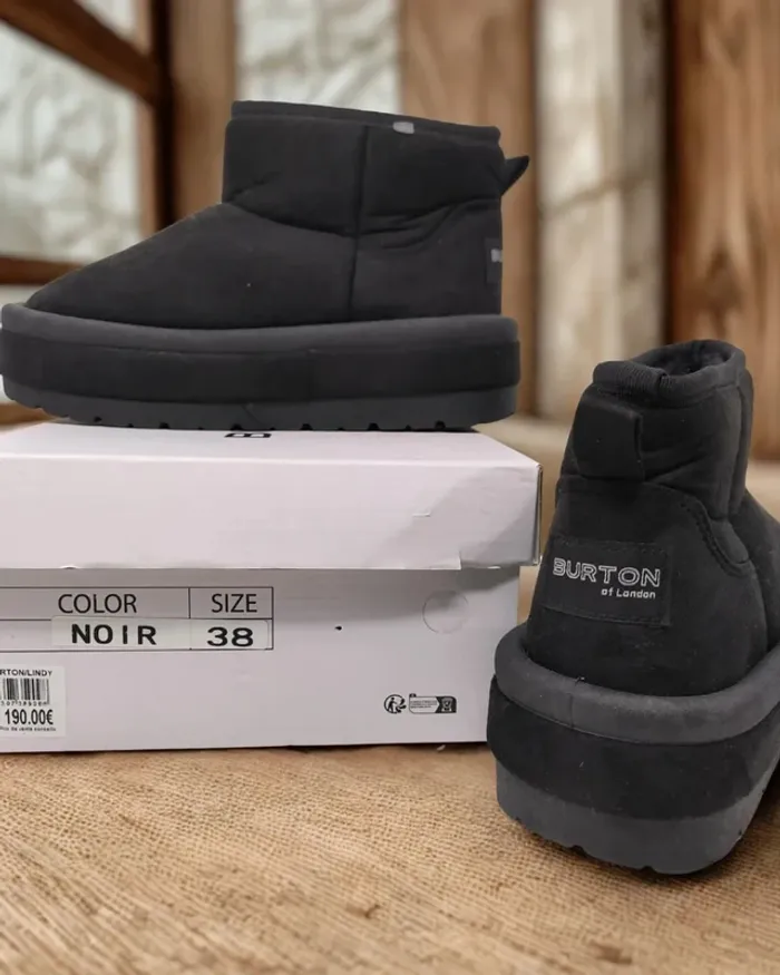 Bottines Burton of London noires – T38 – Neuves