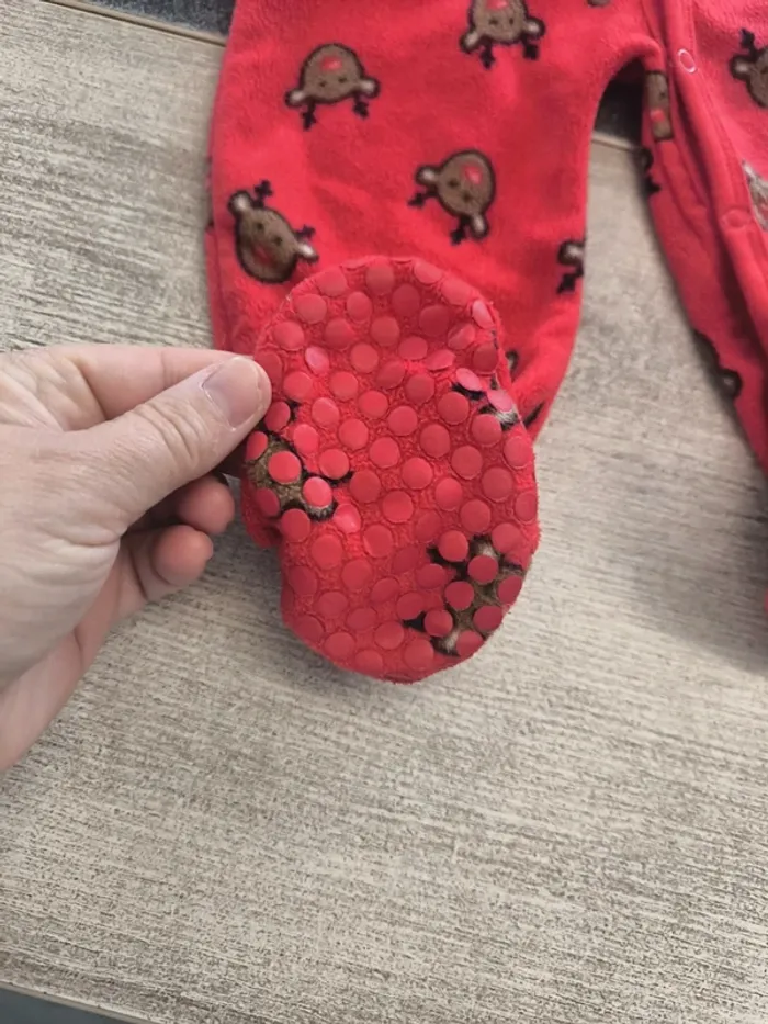 Pyjama polaire Rennes garçon 12 mois 80cm Zeeman - photo numéro 3