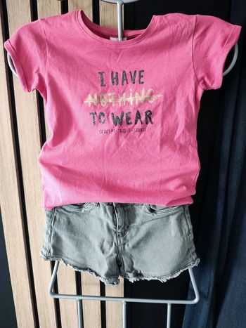 5 ans ensemble été Tape à l'oeil teeshirt et short