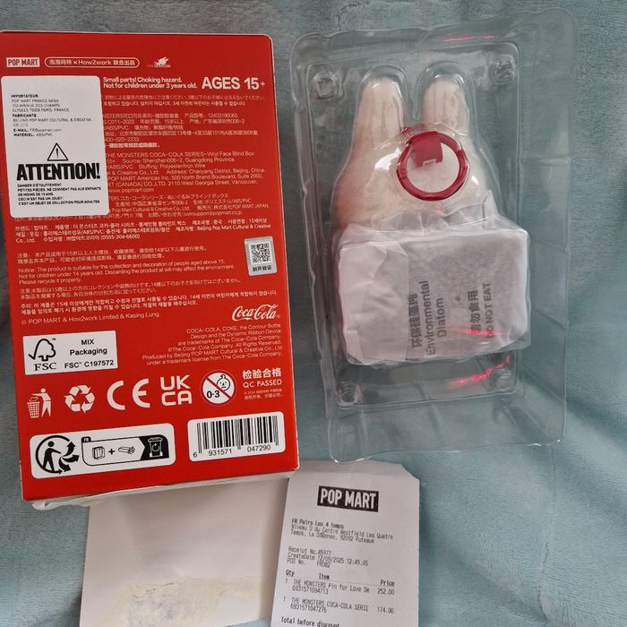 Labubu Coca cola popmart Happy Factor - photo numéro 2