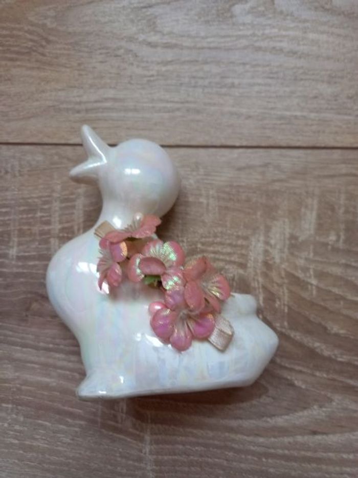 Bibelot canard en céramique