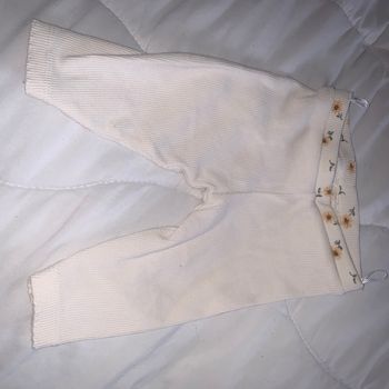 Pantalon blanc crème bébé