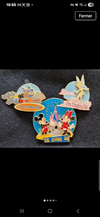 Jumbo 3 pins DisneyLand Paris 15 ans Commémoration Ouverture 12 Avril 2007 Édition Limitée