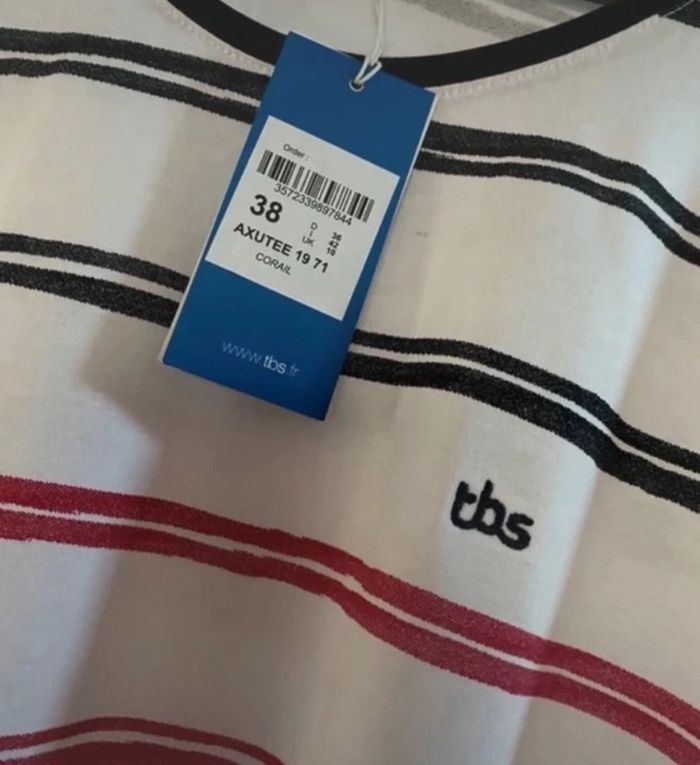 Tee shirt T-shirt TBS taille 38 Neuf - photo numéro 4