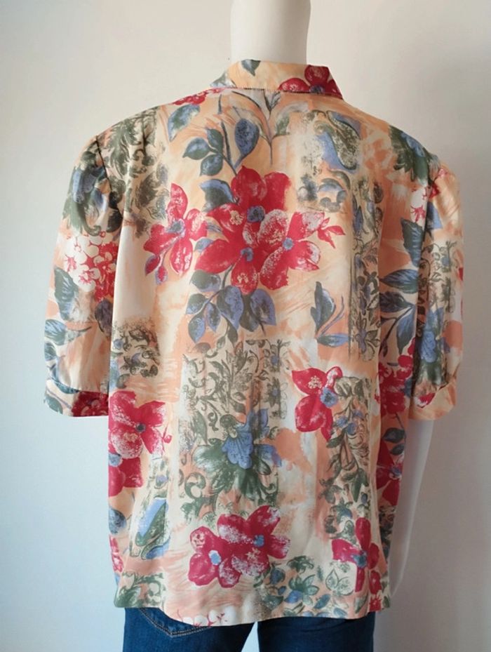 Blouse manches courtes ou chemisier vintage taille 44 - photo numéro 8