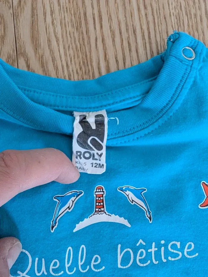 Tee shirt à manches courtes 12 mois - photo numéro 3