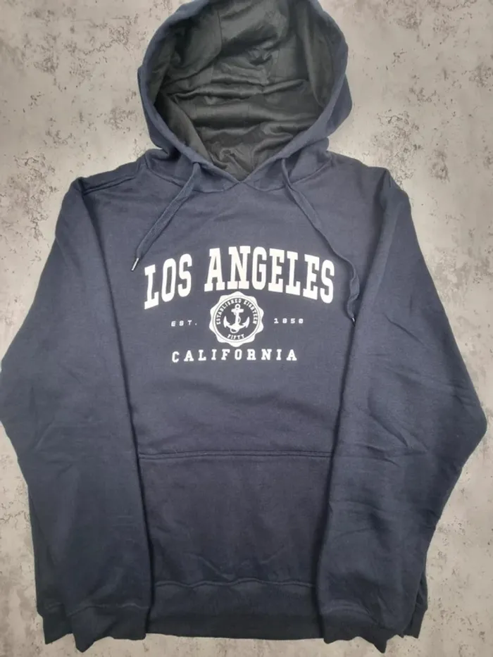 Sweat à capuche universitaire Los Angeles XXL Homme – Style US, Très bon état - photo numéro 3