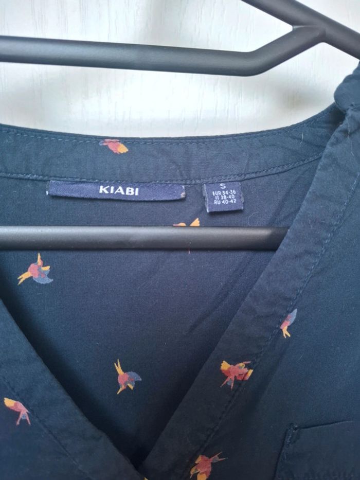 Blouse bleue marine taille S kiabi - photo numéro 3