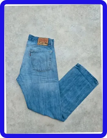 Jeans Levi's W32 FR42 L30 coupe droite bleu Homme Men pan279b