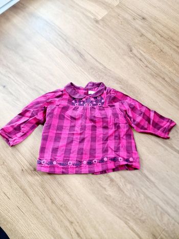 Chemise manche longue à carreaux
