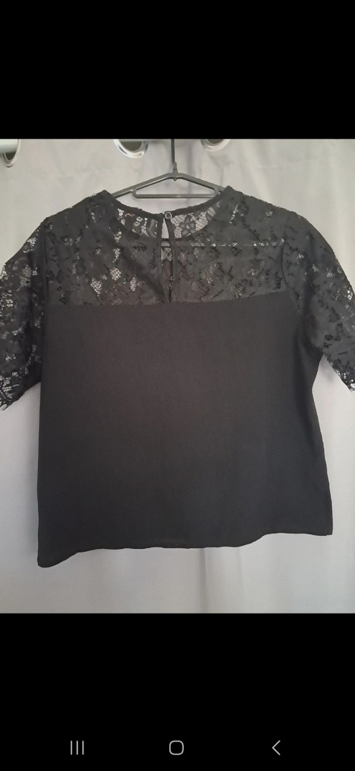Tshirt manche courte femme été transparent noir jennyfer m - photo numéro 4