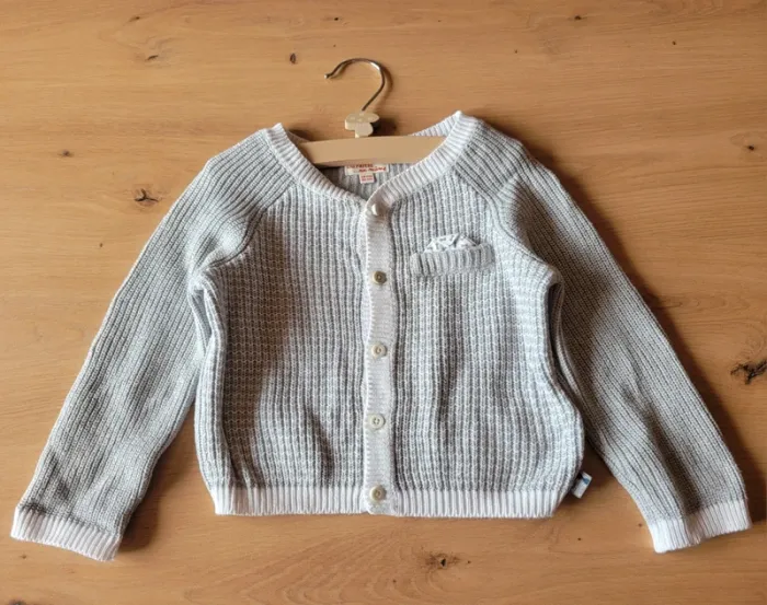 Gilet gris - 18 mois
