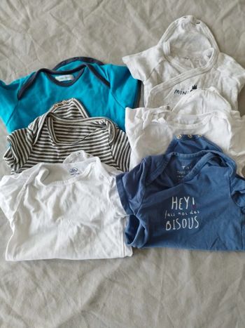 Lot bodies manches courtes