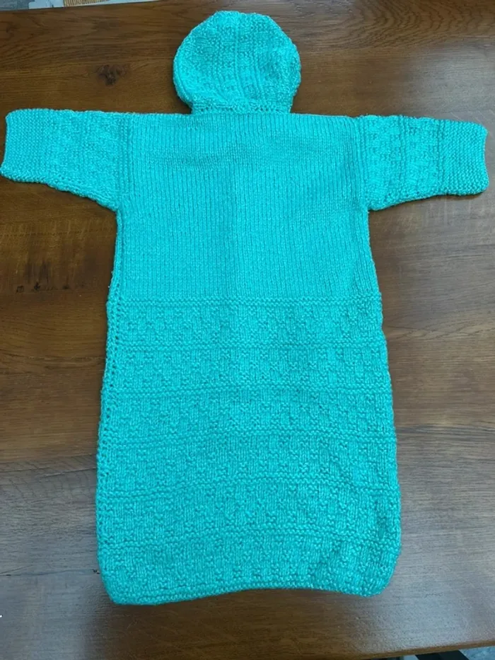 Gigoteuse en laine vert - photo numéro 12