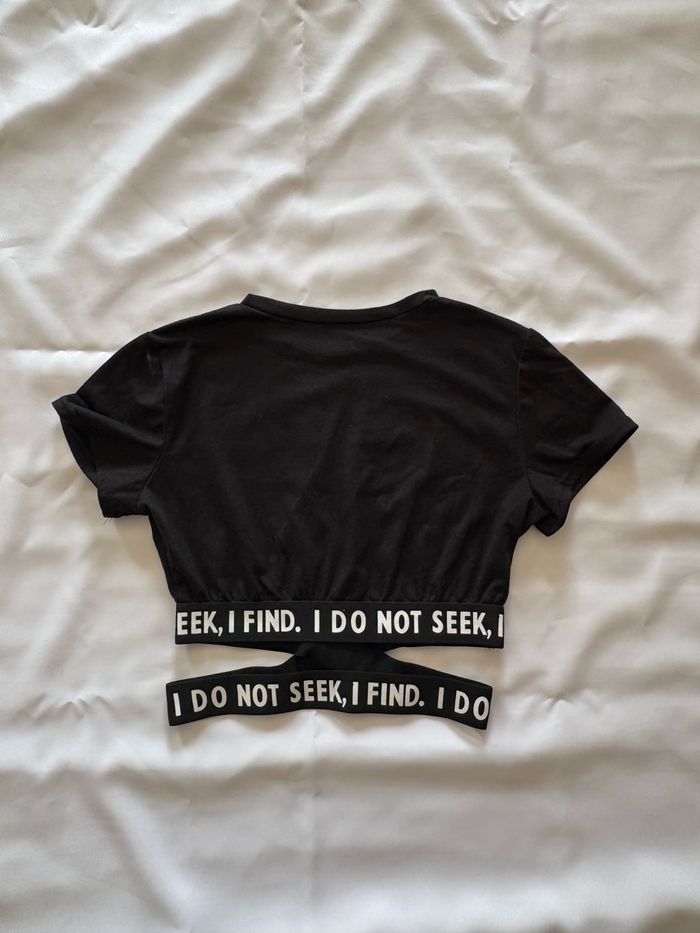 T-shirt avec bandes élastiques - SHEIN - M/38 - photo numéro 2