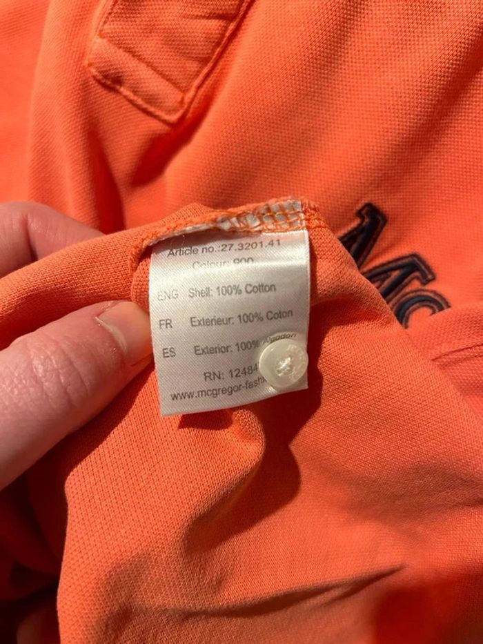 Polo McGregor - Corail - Taille S - Très bon état - photo numéro 6
