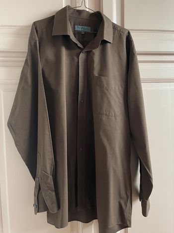 Chemise homme marron