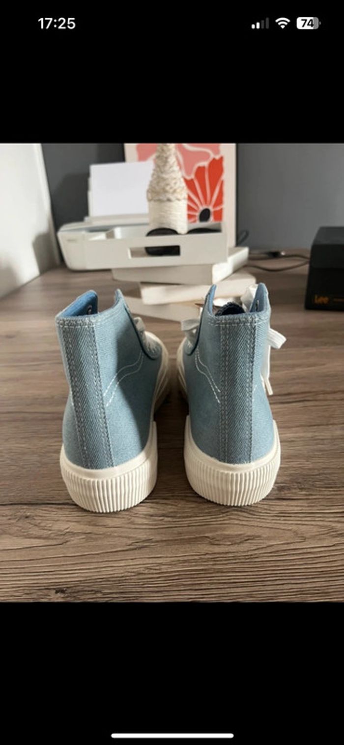 Baskets montantes Lee 37 - bleu jean clair neuves rentrée - photo numéro 3