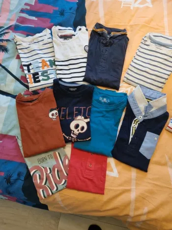 Lot de 10 tee shirt ML 10 ans