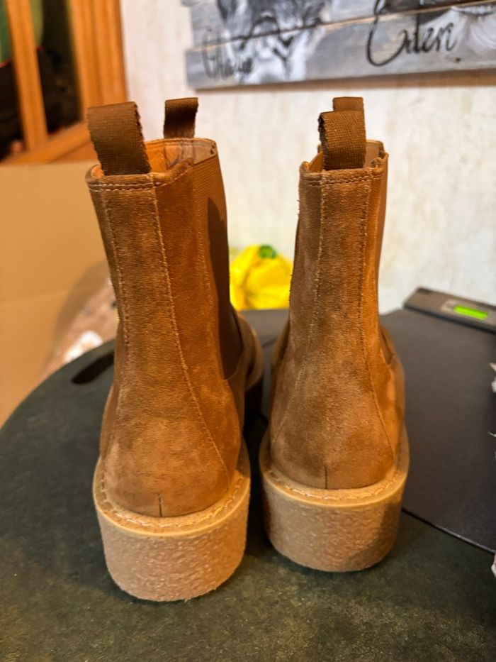Bottines geox p38 portées une fois marron - photo numéro 3