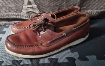 Chaussure bateaux marron cuir 44