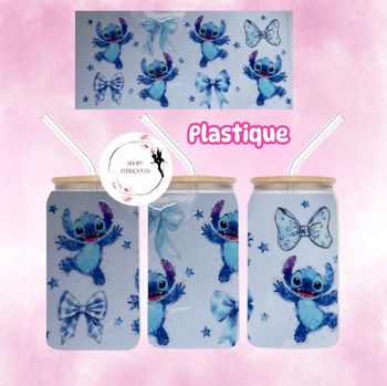Stitch UV DTF - Gobelet en plastique