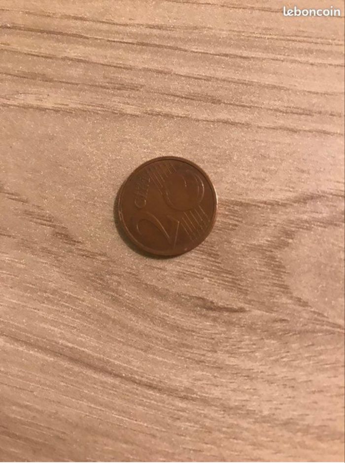 Pièce de 2 centime de 1999 très rare