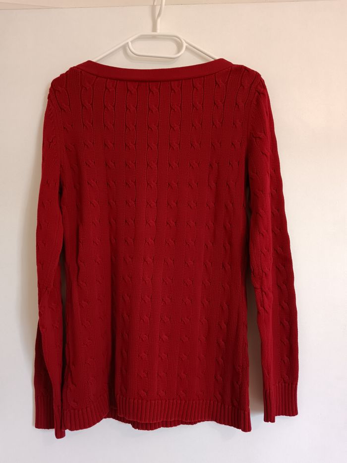 Pull raph Lauren rouge M - photo numéro 2