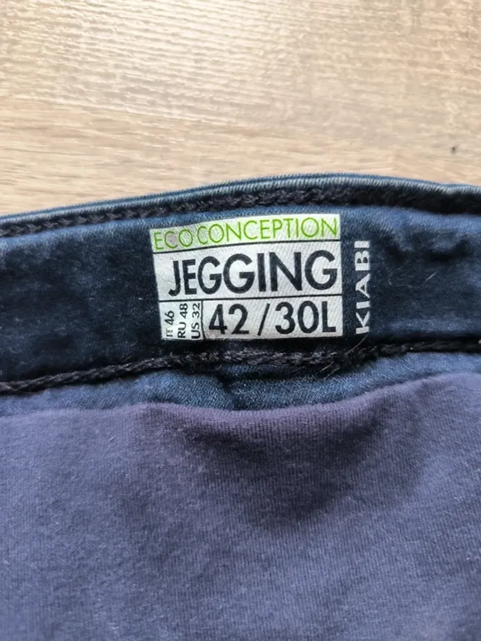 Pantalon jegging de grossesse skinny bleu - photo numéro 2