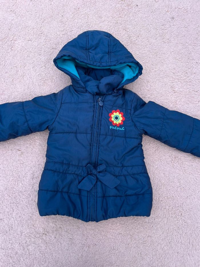 Doudoune bleue chaude