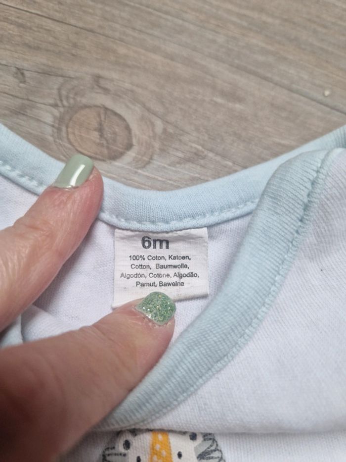 Lot de bodys ML mixte 6 mois - photo numéro 2