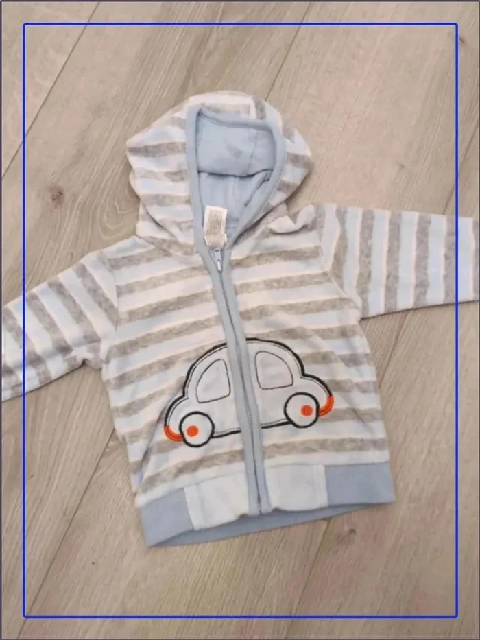 Gilet zippé en velours
