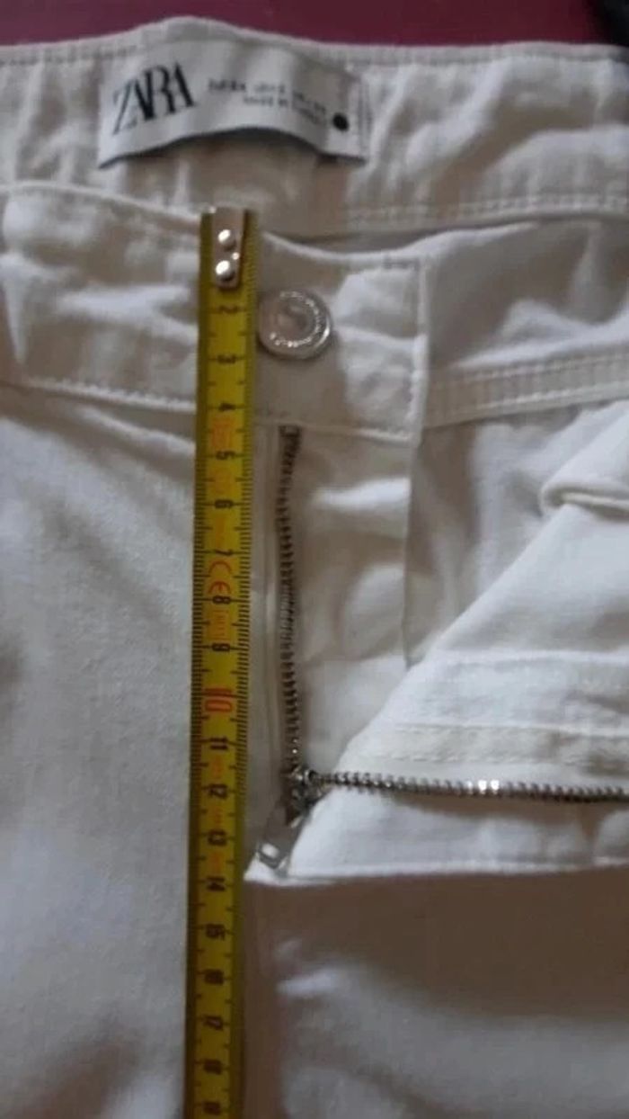 Jean blanc pattes d'éléphant Taille 34 - photo numéro 9