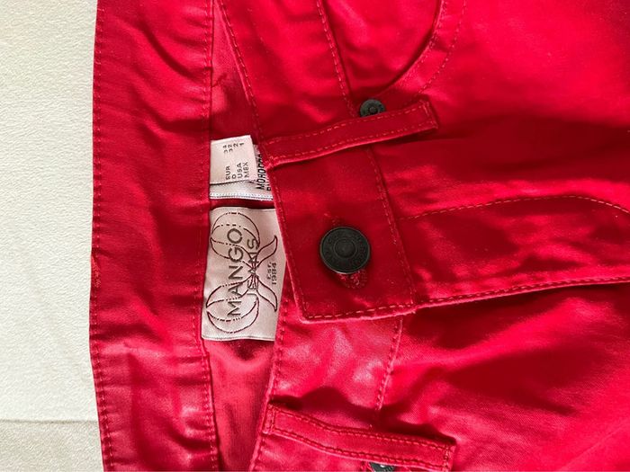 Pantalon rouge Mango - photo numéro 3