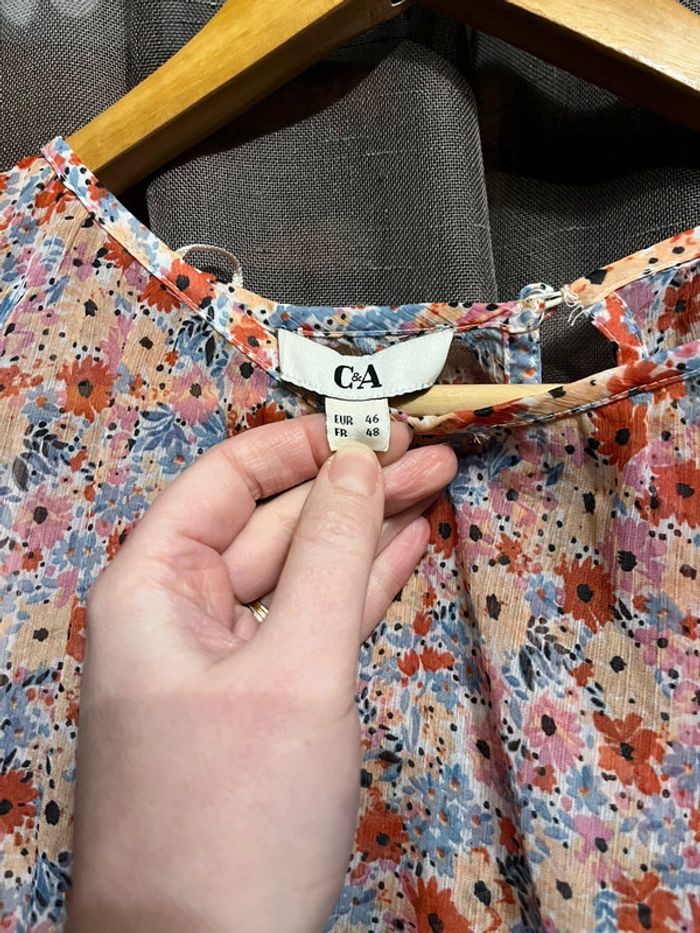 Tunique C&A taille 48 fleurie - photo numéro 4