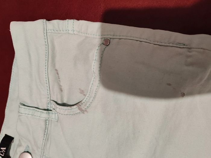 Pantalon turquoise C&A taille L – Style taille basse – Petit prix ! - photo numéro 3